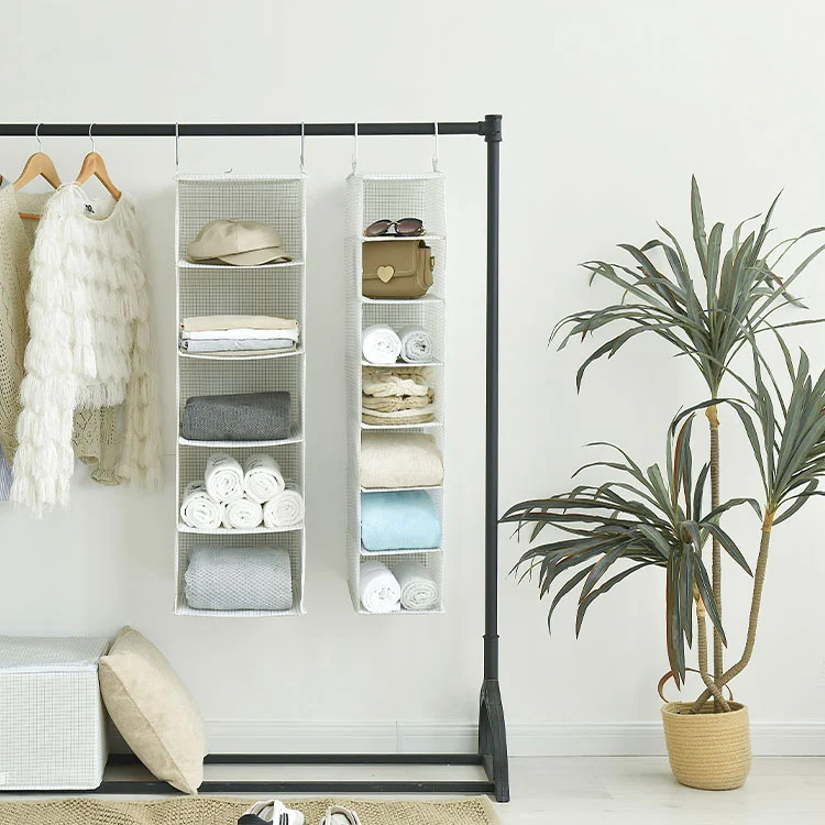 5 shelf hanging closet organizer