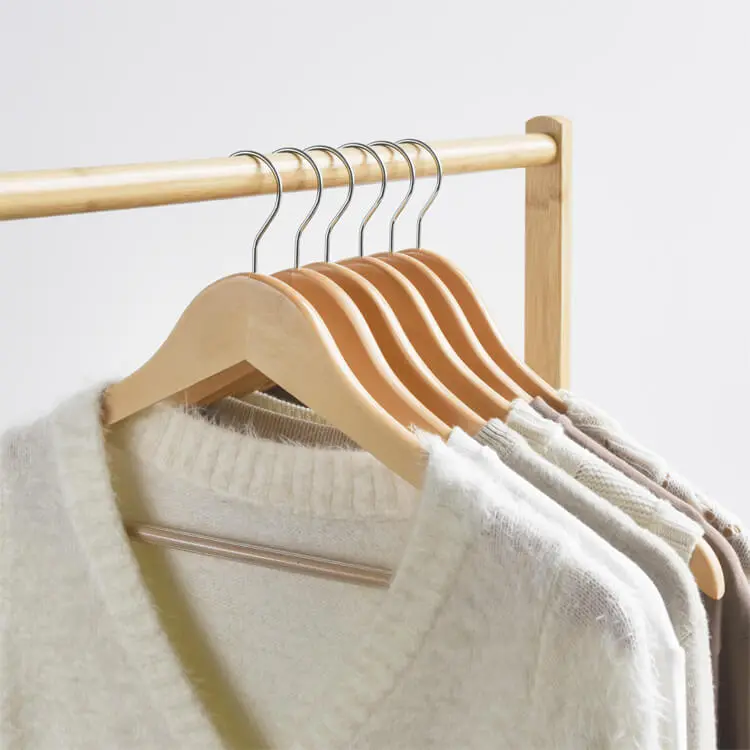 wooden clothes hangers