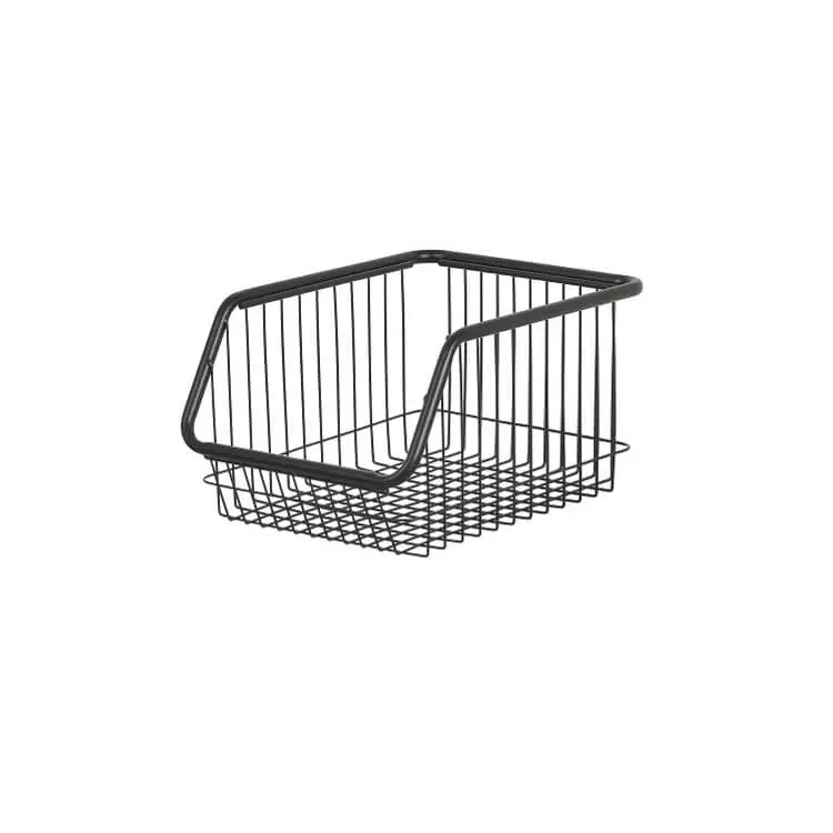 open front storage basket