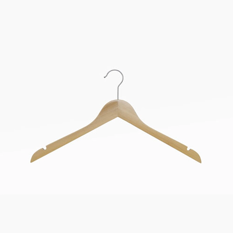 Premium Natural Lotus Wood Slim Clothes Hanger