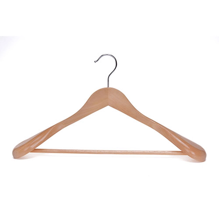 Premium Wide Shoulder Coat Hanger with Bar