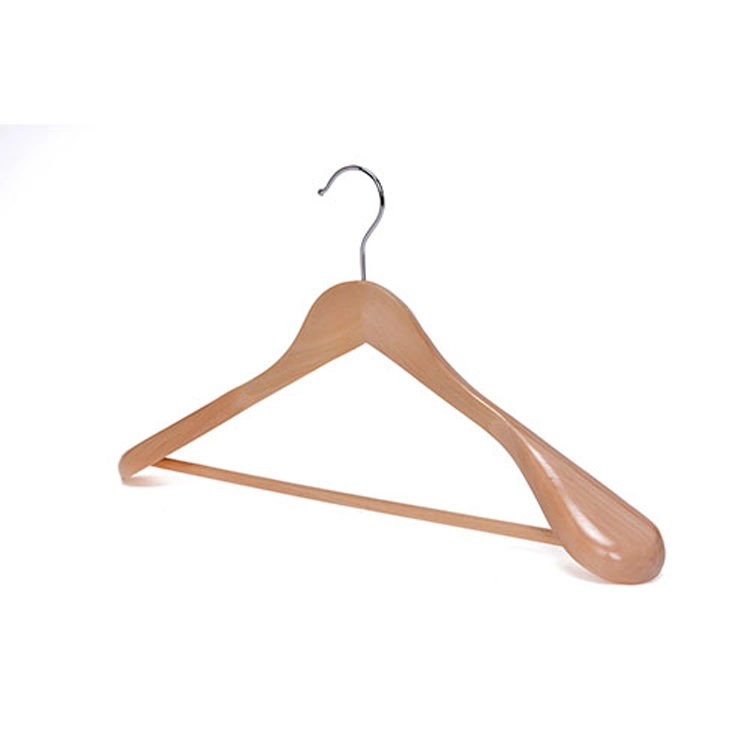 Premium Wide Shoulder Coat Hanger with Bar