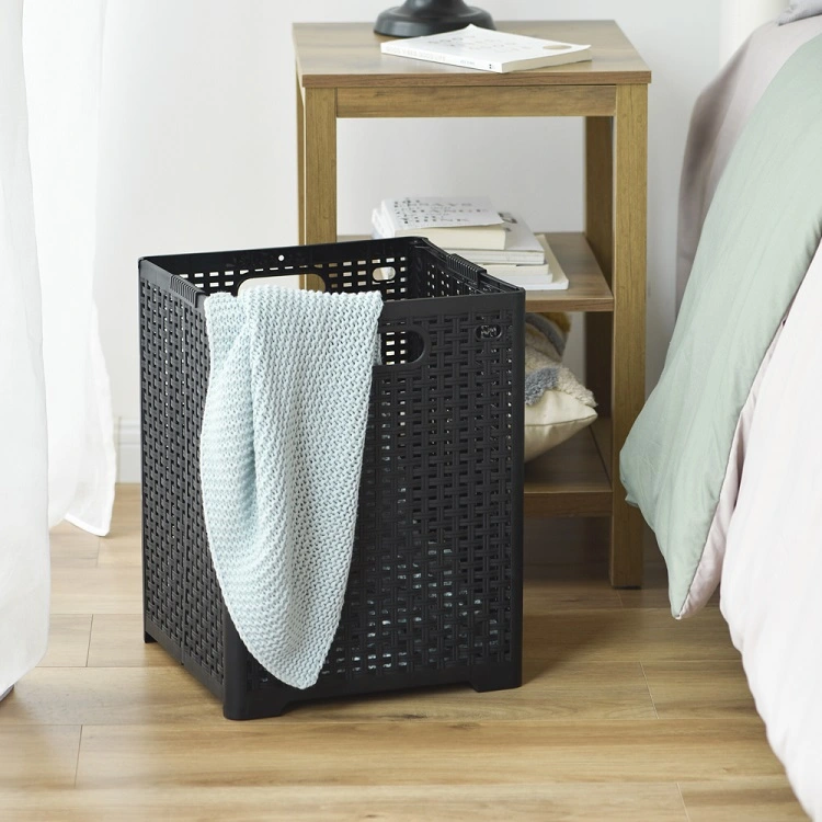 Plastic Hollow Foldable Laundry Basket - Multi-Functional Storage Basket