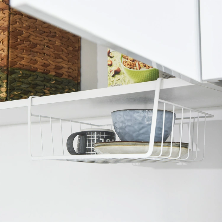 Efficient Undershelf Basket, Home Organization, Space Optimization, Sleek Design, Easy Integration