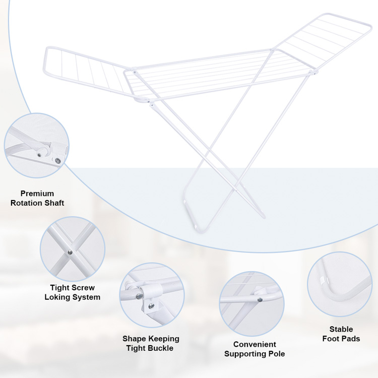 Foldable X Wing Drying Rack with 14 Meter Drying Space - 25% Off