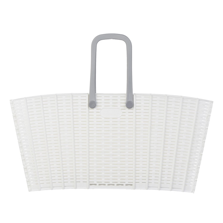 Plastic Collapsible Laundry Basket with Handle