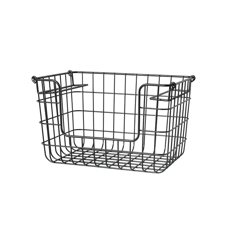 Wholesale Metal Wire Basket with Handles for Durable and Stylish Storage