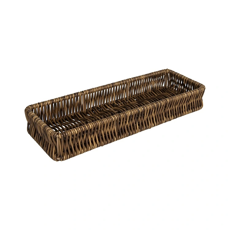 small rectangular woven basket
