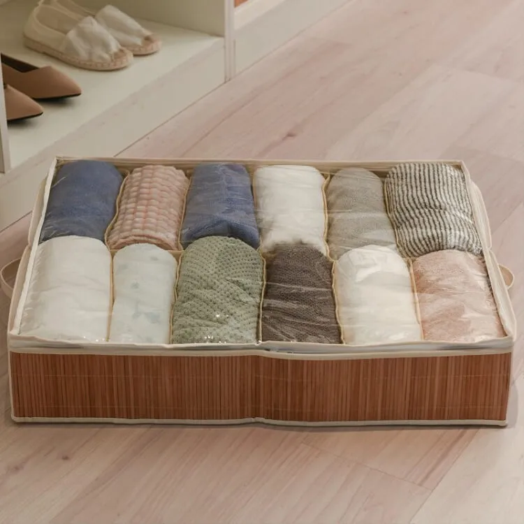 Wholesale Underbed Storage Box with Transparent Dustproof Cover