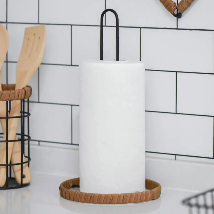 Kitchen Paper Towel Holder with Natural Charm