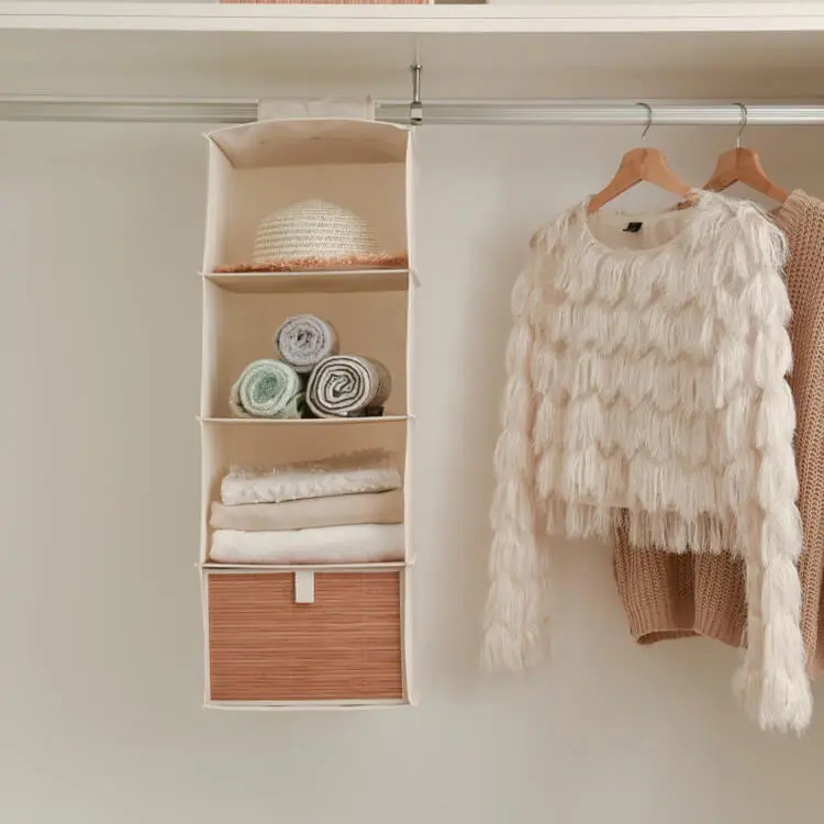 Hanging Closet Organizer 4-Shelf