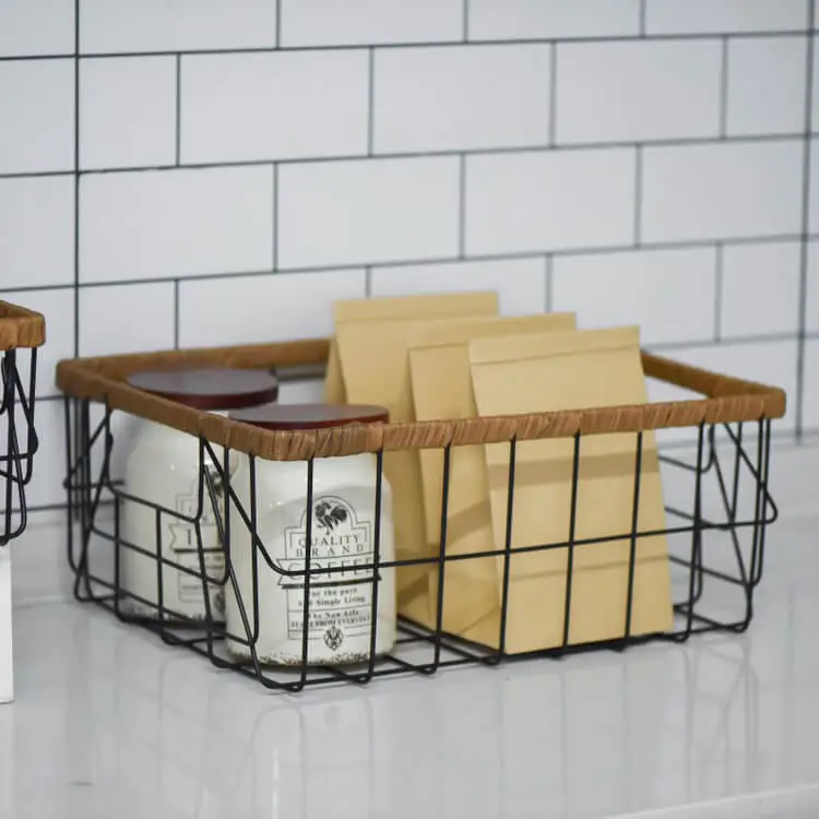 Rectangular Iron Wire Storage Basket-Various Sizes for Every Storage Need