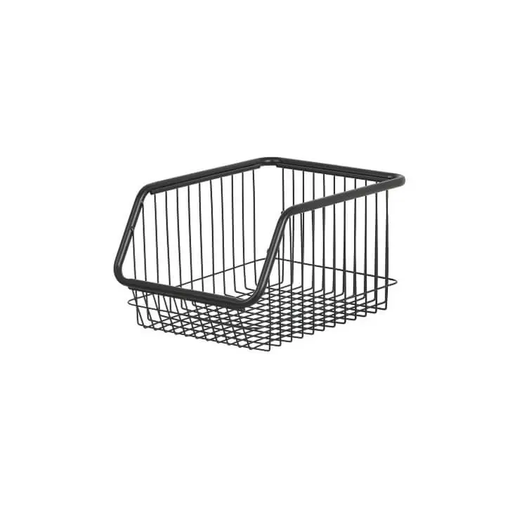 Metal Front-Opening Storage Basket