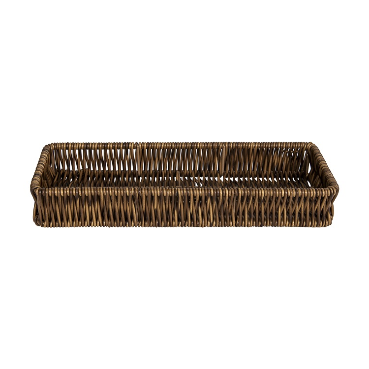 PP Hand-woven Rectangular Storage Basket - Home Décor