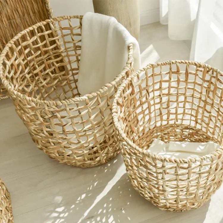 Round Natural Storage Woven Basket