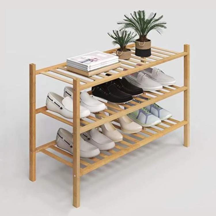 Sustainable Bamboo Shoe Rack