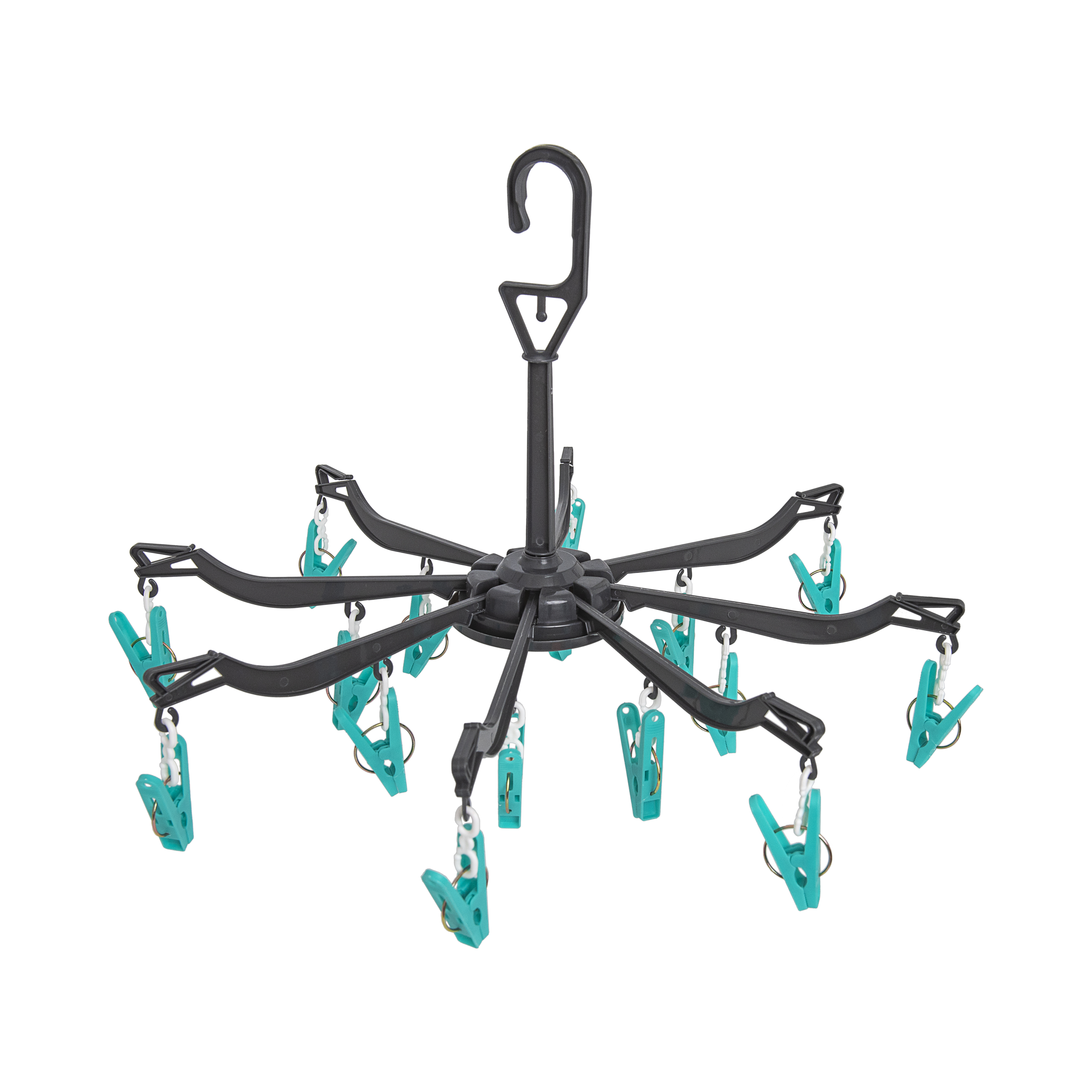 Foldable Sock Dryer with 16 Clips